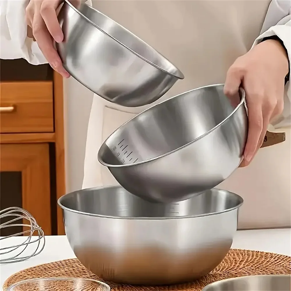 Baking Kitchen Set - Zestaw misk do mieszania ze stali